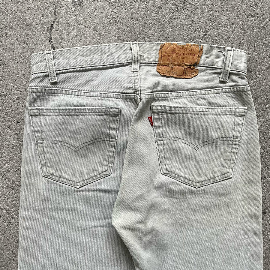 1990s Levi's 501 Jeans Gray 30 x 29.5