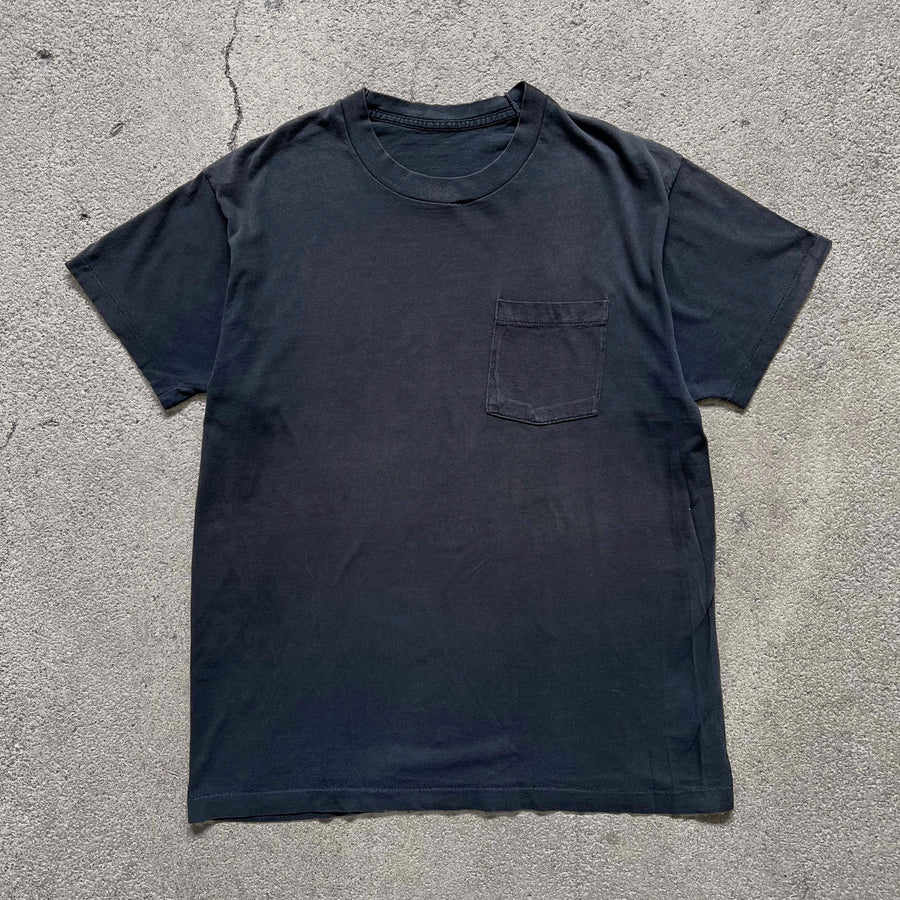 1990s Faded Black Pocket Tee