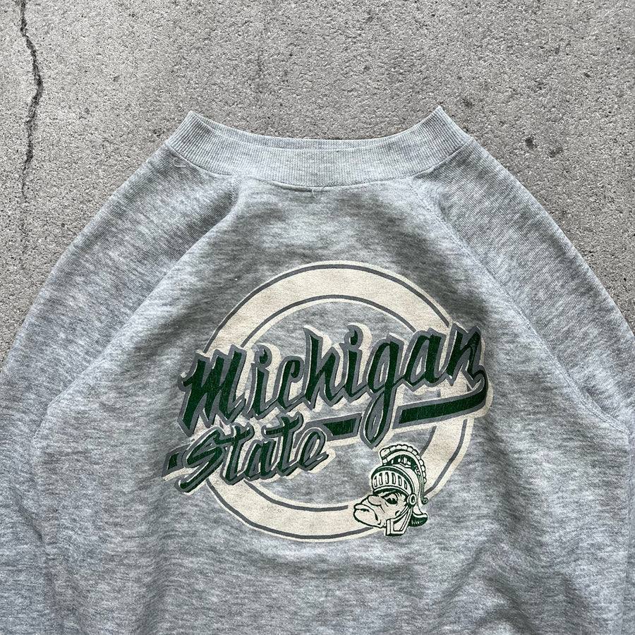 1980s Michigan State Spartans Raglan Sweatshirt