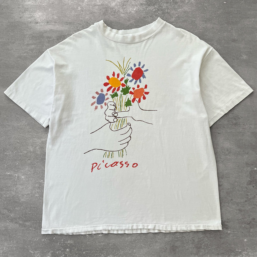 1980s Hanes Beefy Picasso 'Bouquet of Peace' Tee