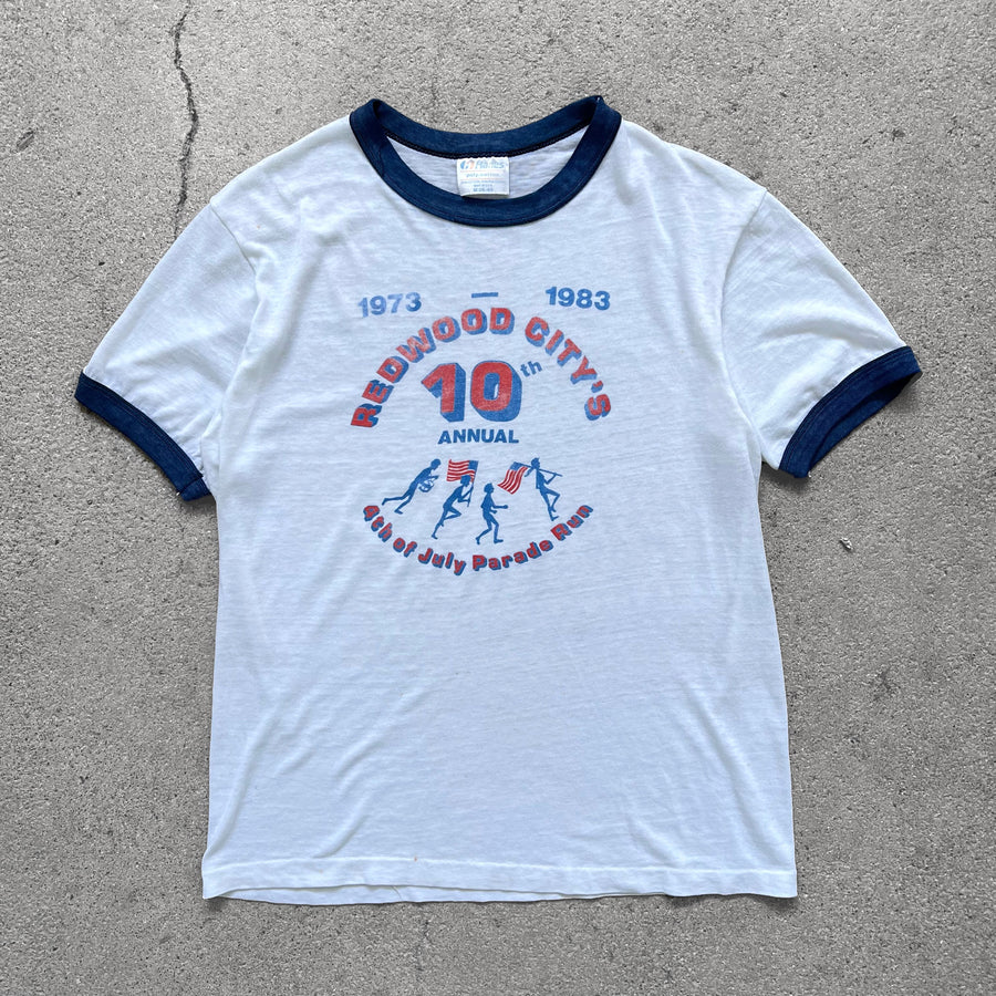 1980s Hanes 'Fourth of July' Ringer Tee
