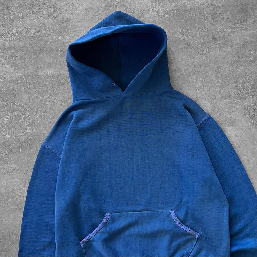 1970s Russell Hoodie Faded Blue