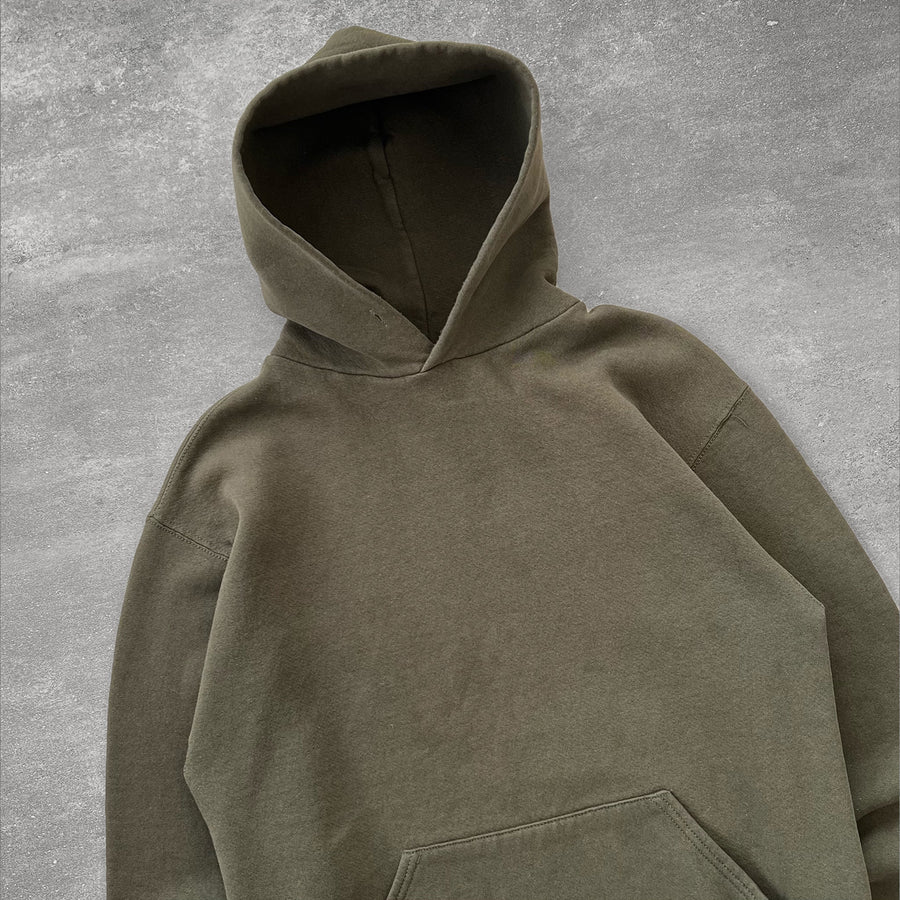 1990s Russell Hoodie Olive