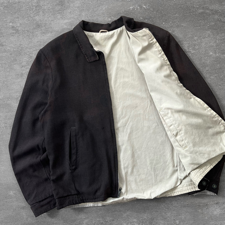 1960s Reversible Gabardine Jacket Faded Black