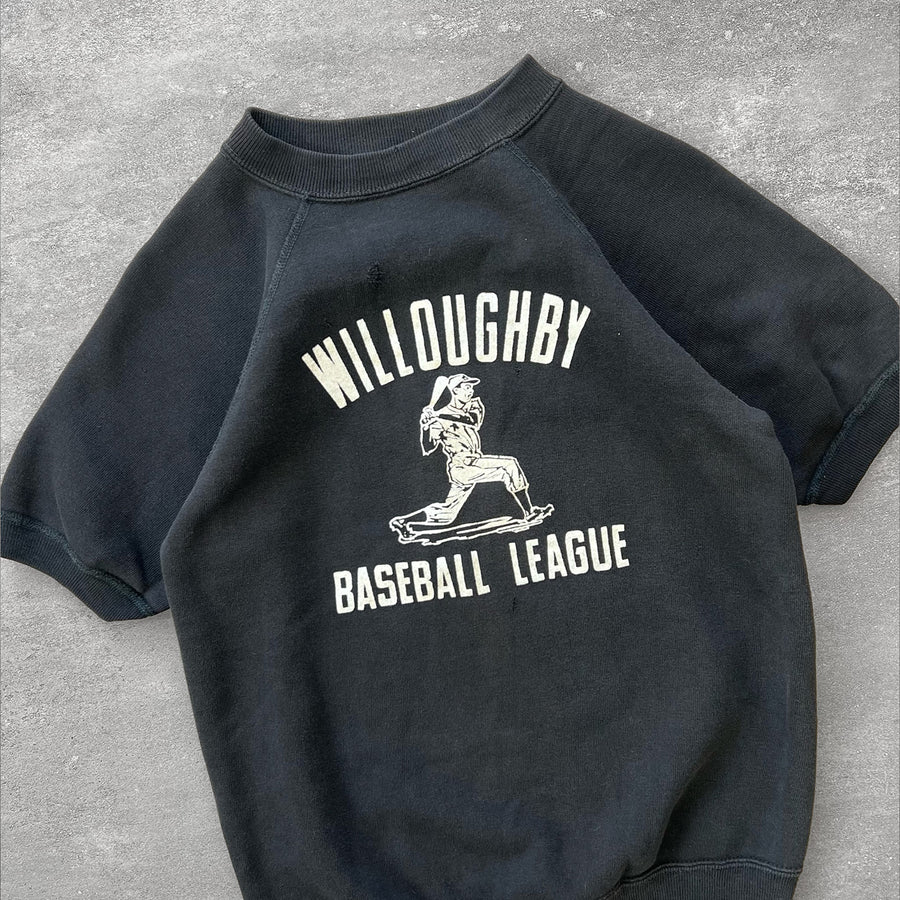 1950s Willoughby Baseball Short Sleeve Sweat