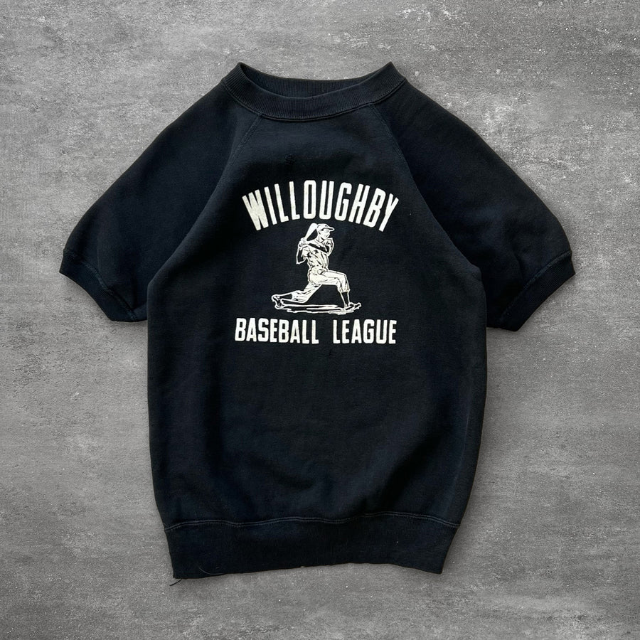 1950s Willoughby Baseball Short Sleeve Sweat