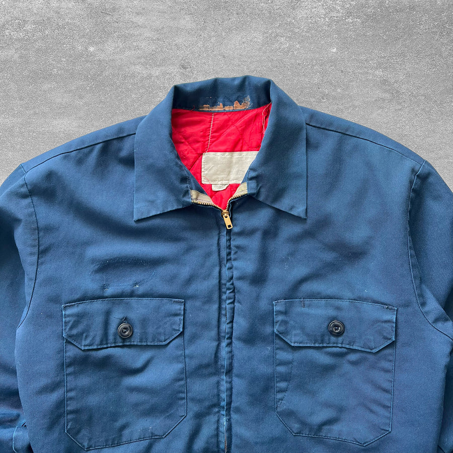 1970s Two Pocket Blue Work Jacket