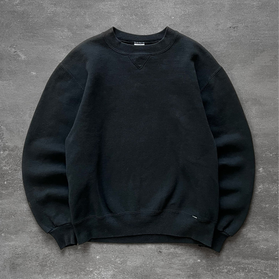 1990s Russell Crewneck Faded Black