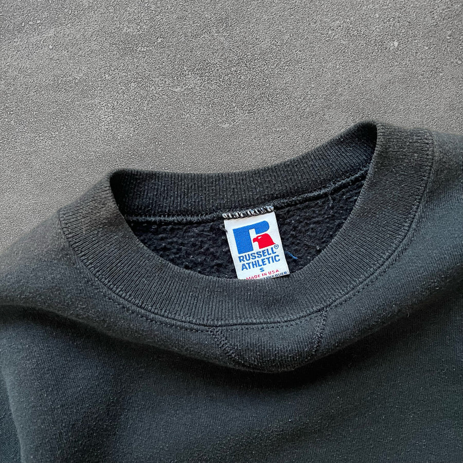 1990s Russell Crewneck Faded Black