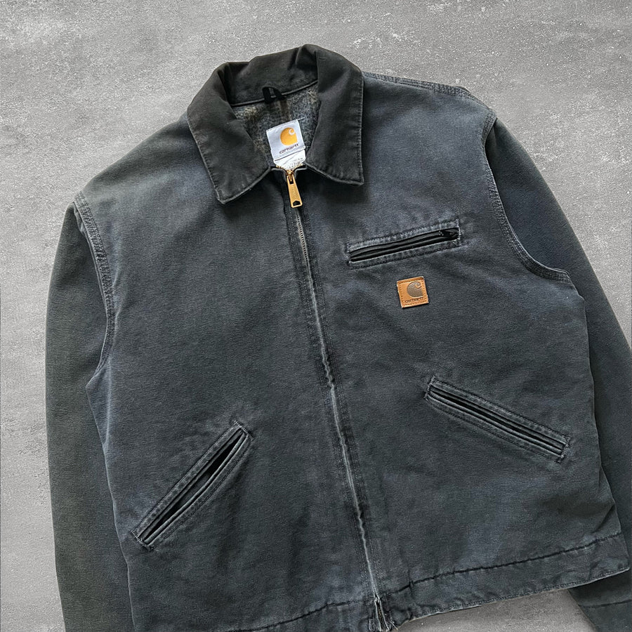 1990s Carhartt Detroit Jacket Dark Gray