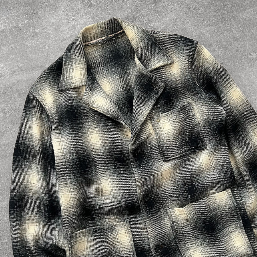 1950s Plaid Coat