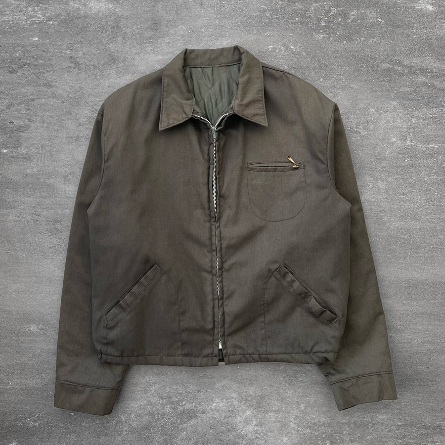 1960s Brown Gray Work Jacket