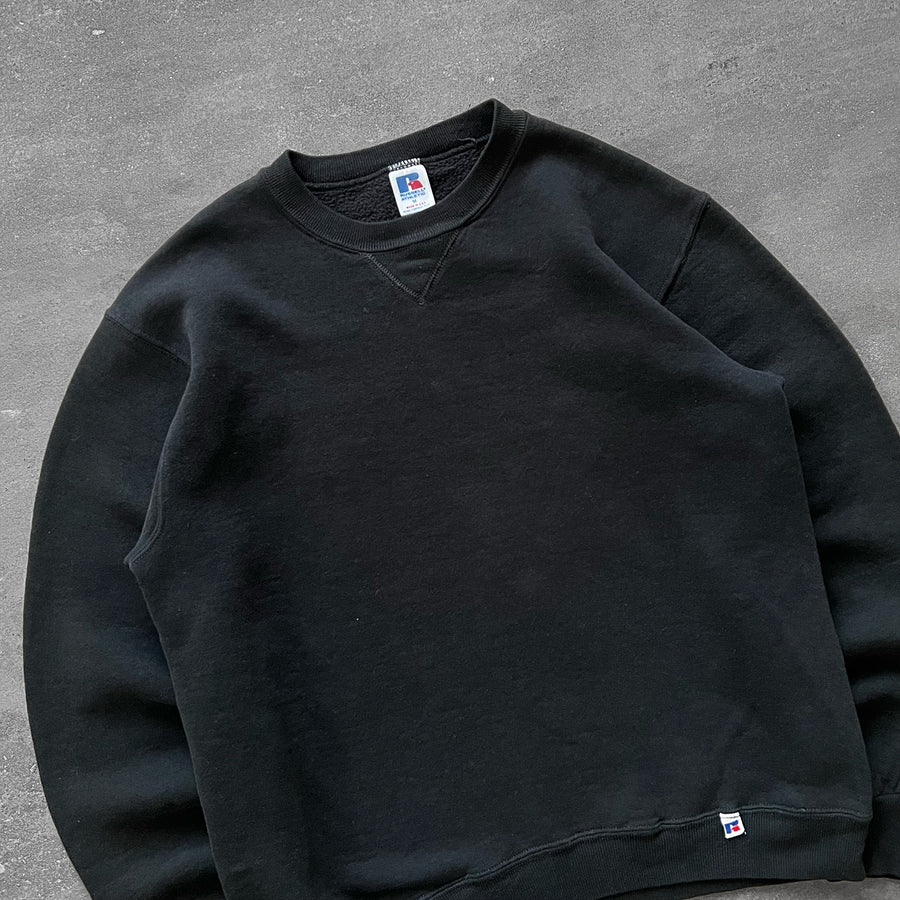 1980s Russell Crewneck Faded Black