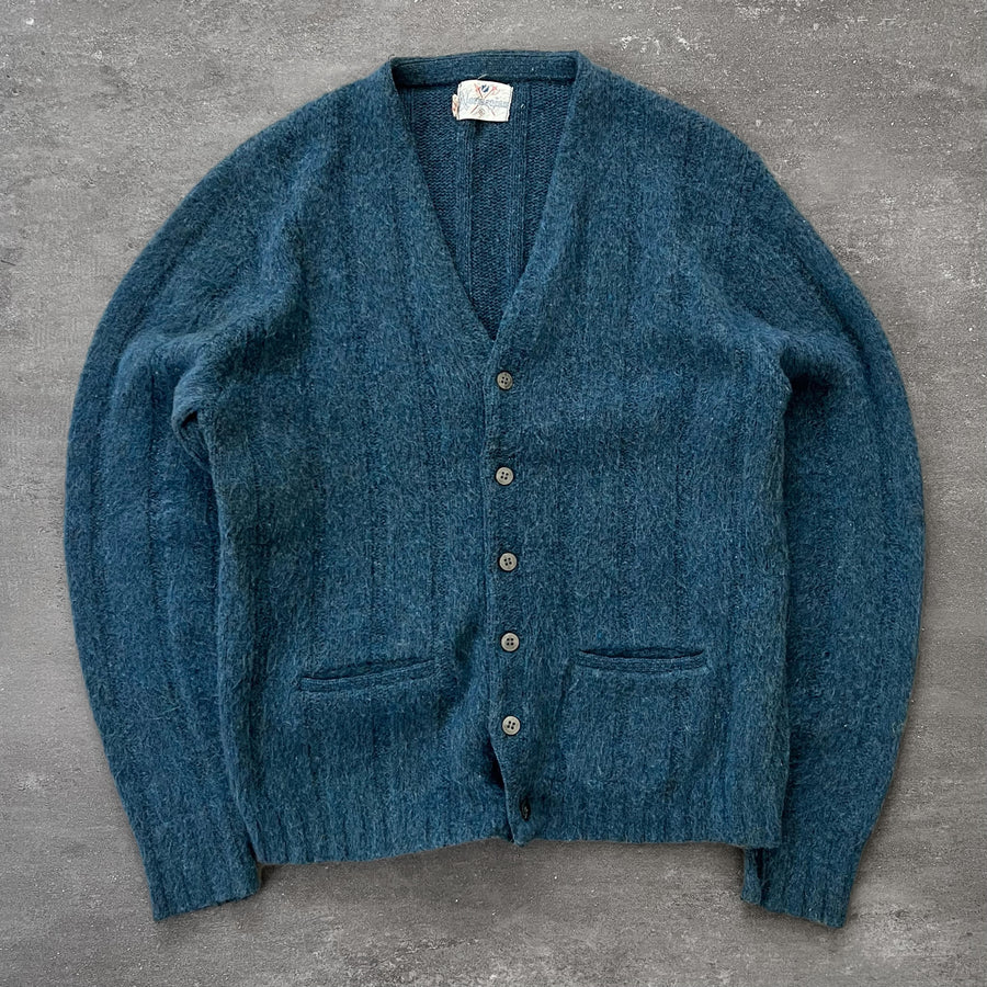 1960s Norweigan Mohair Cardigan Sweater