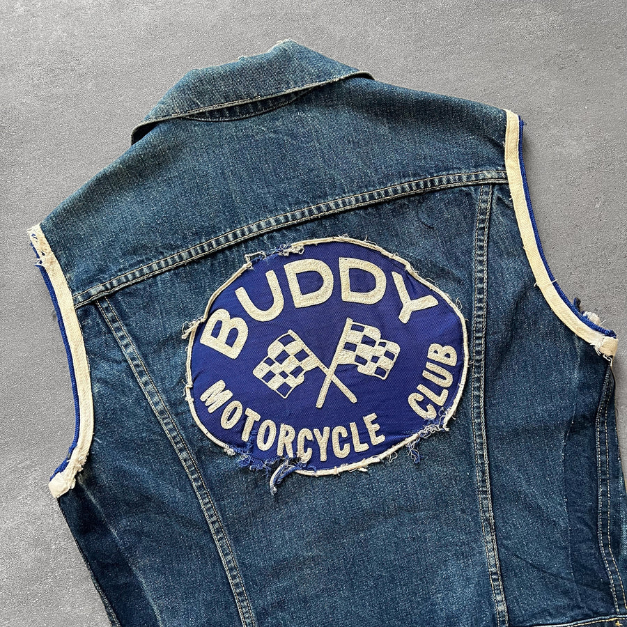 1960s Levi's Big E 'Buddy Motorcycle Club' Vest