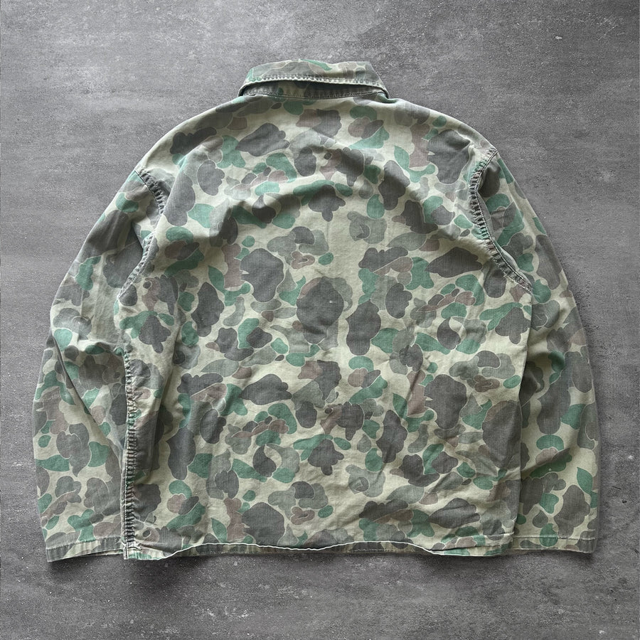 1960s Army Frogskin Camo Overshirt Jacket