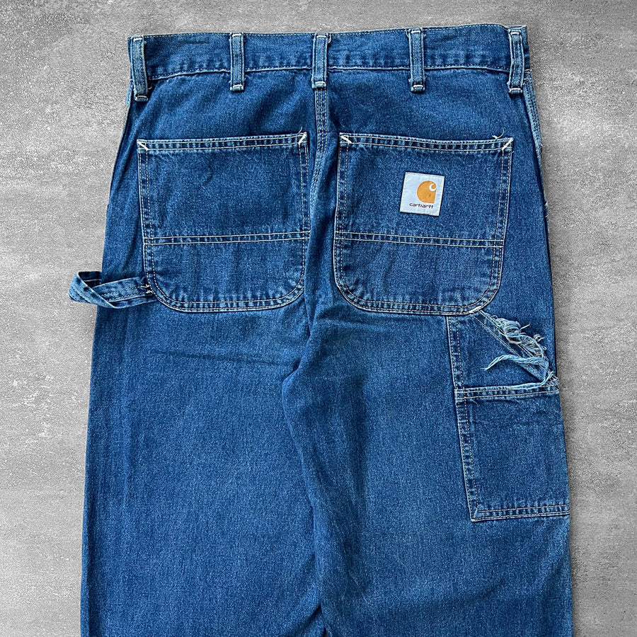 1990s Carhartt Denim Carpenter Pants 31