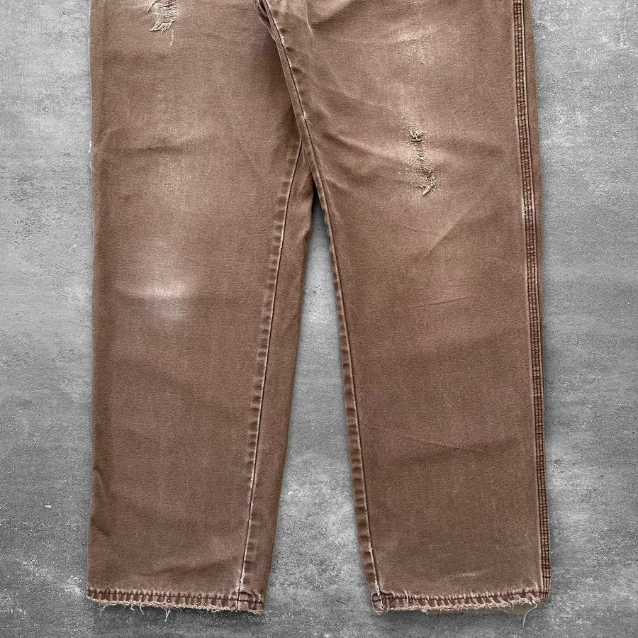 1990s Dickies Work Pants Faded Brown 35 x 31