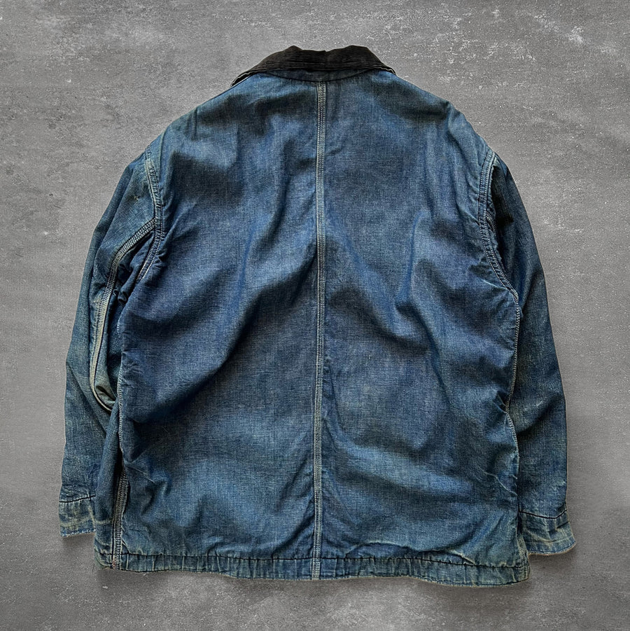 1950s Penney's Pay Day Denim Chore Coat