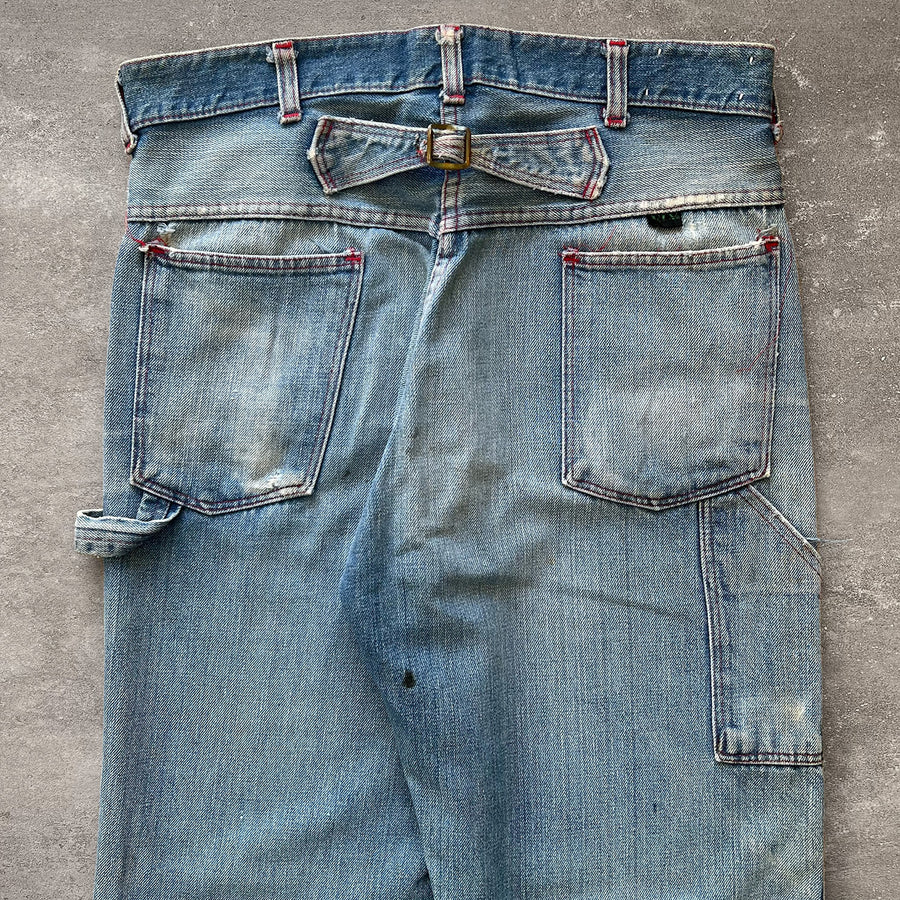 1970s Ely Cattleman Buckle Back Jeans 33