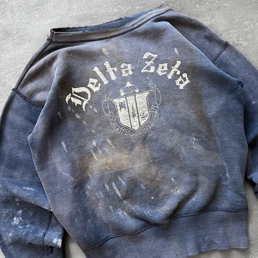 1950s Delta Zeta Sun Faded Sweatshirt