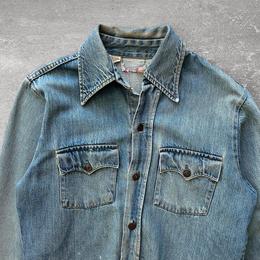 1970s Levi's Denim Western Shirt