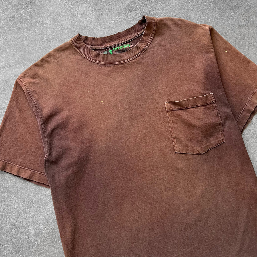 1990s Faded Brown Pocket Tee