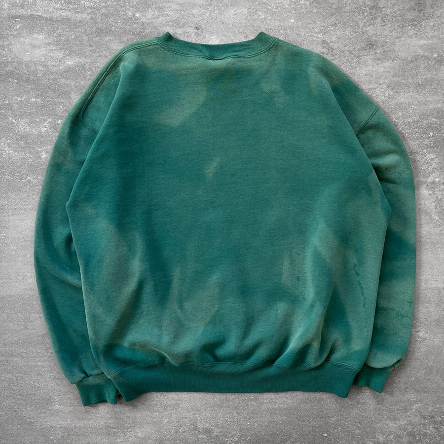 1990s Russell Crewneck Faded Green