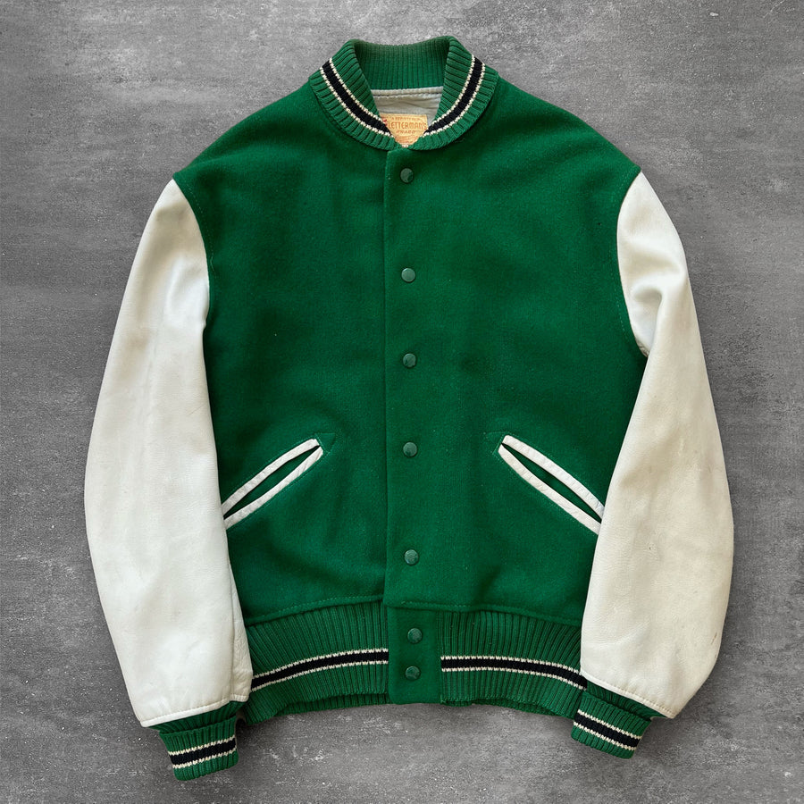1950s Whiting Varsity Jacket Green
