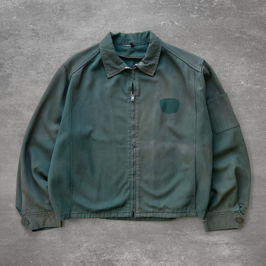 1970s Faded Green Work Jacket