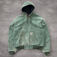 1990s Carhartt Duck Jacket Faded Seafoam – Ametora