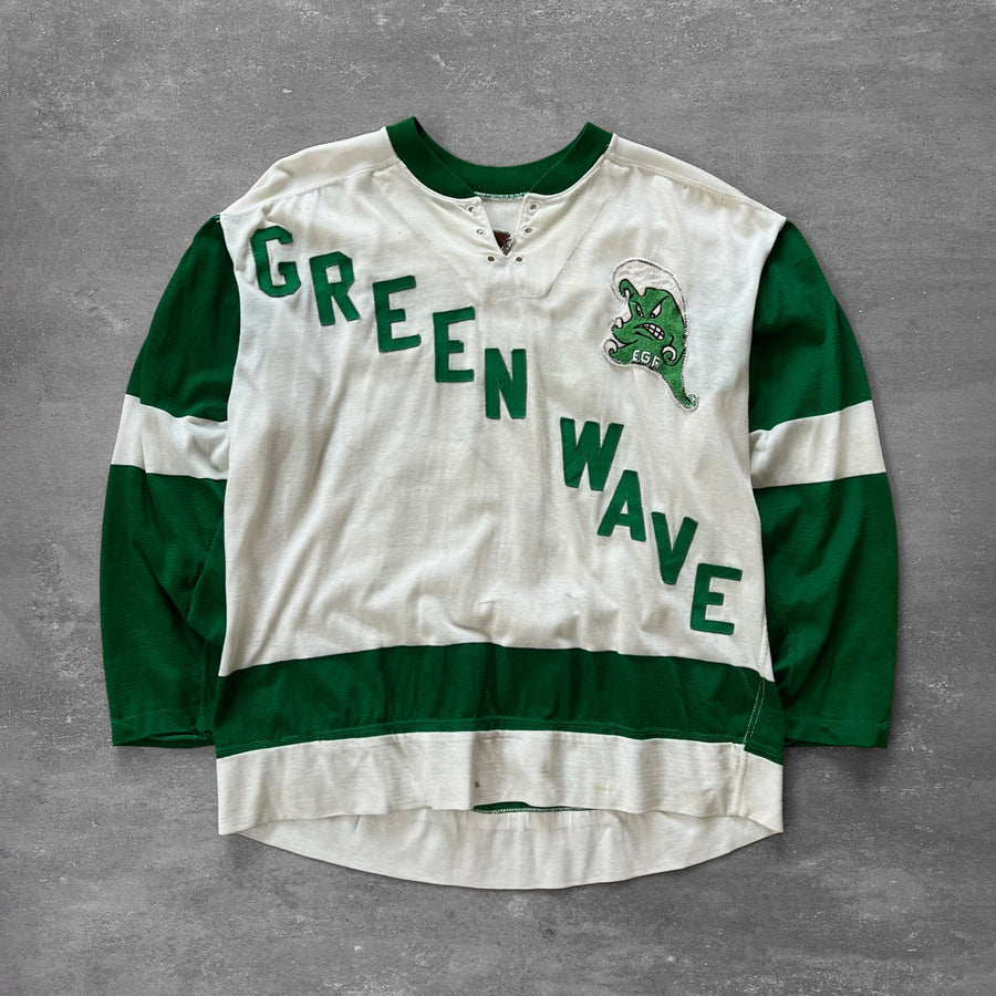 1970s Green Wave Hockey Jersey