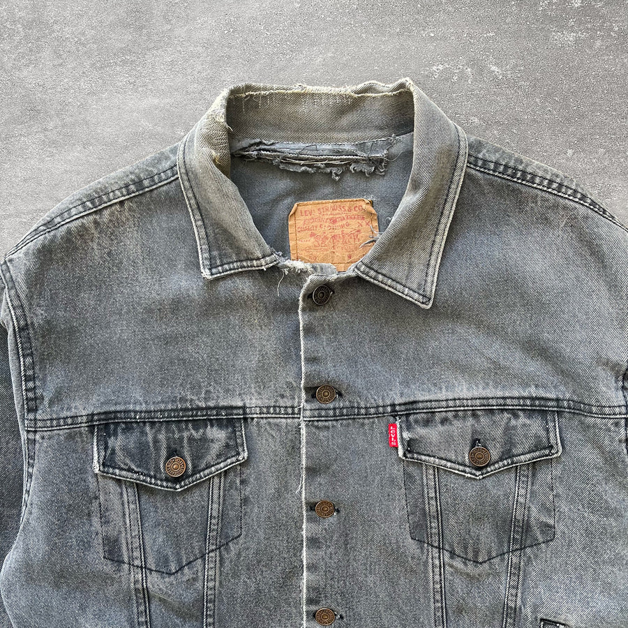 1980s Levi's Type III Grey Denim Boxy Jacket