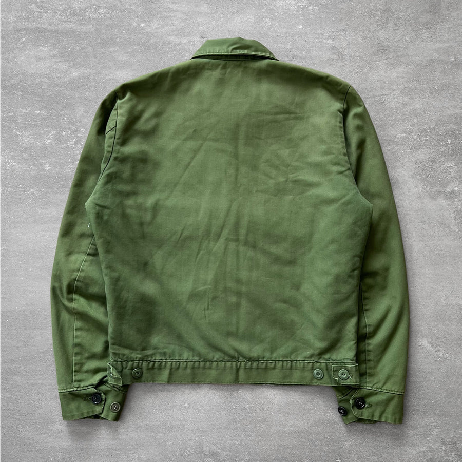 1970s Durable Press Faded Green Work Jacket