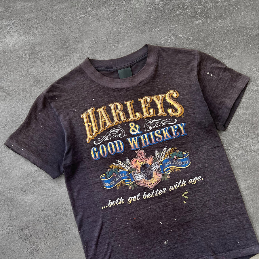 1980s Harleys & Good Whiskey Tee