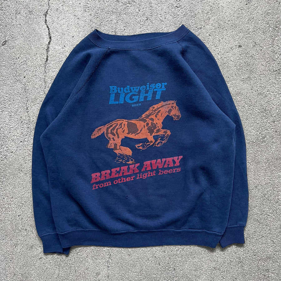 1980s Tultex Bud Light Raglan Sweatshirt