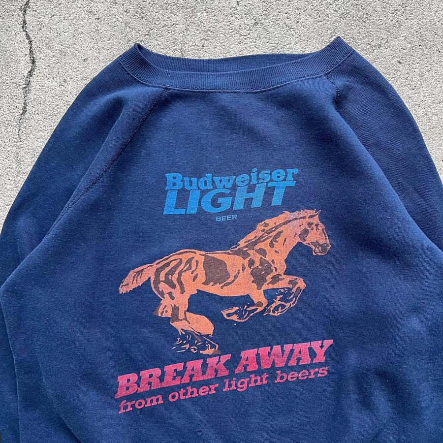 1980s Tultex Bud Light Raglan Sweatshirt