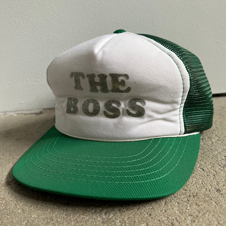 1980s 'The Boss' Glitter Trucker Hat