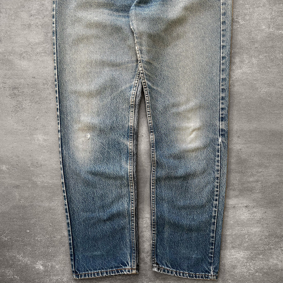 1990s Levi's 505 Orange Tab Jeans 35 x 32
