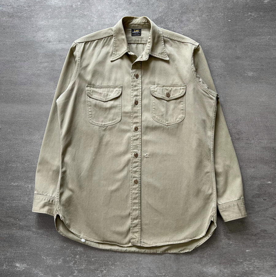 1960s Lee Chetopa Twill Sanforized Shirt