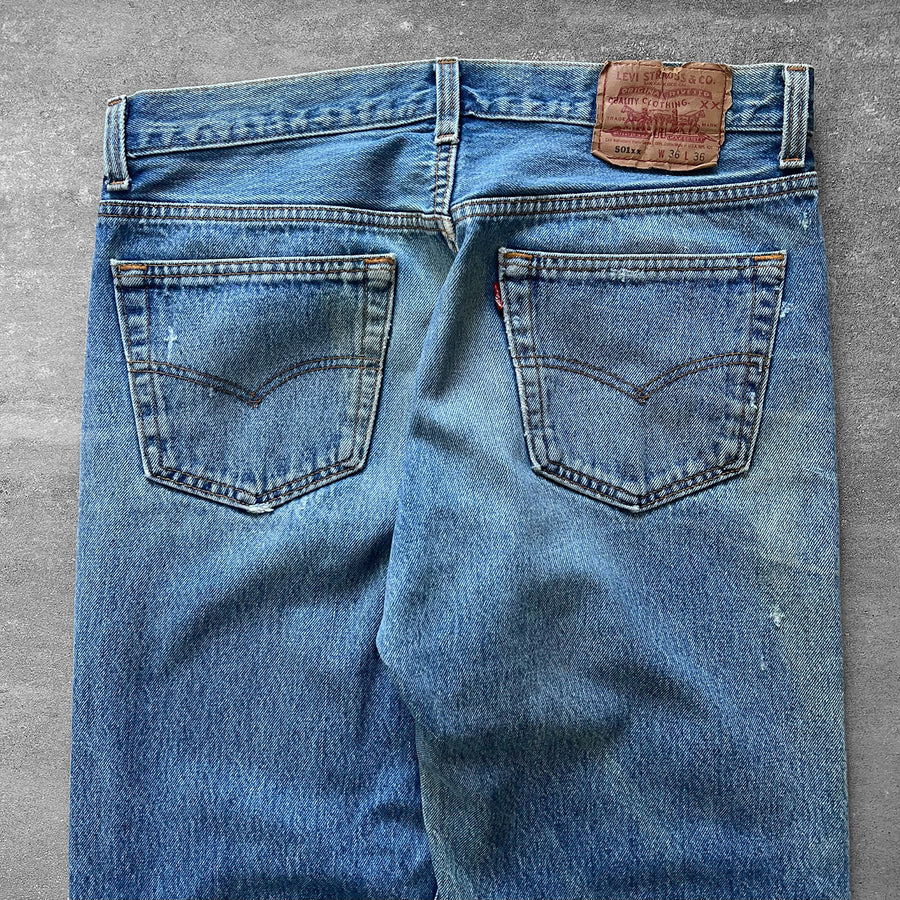 1990s Levi's 501xx Jeans Dirty Wash 32 x 32