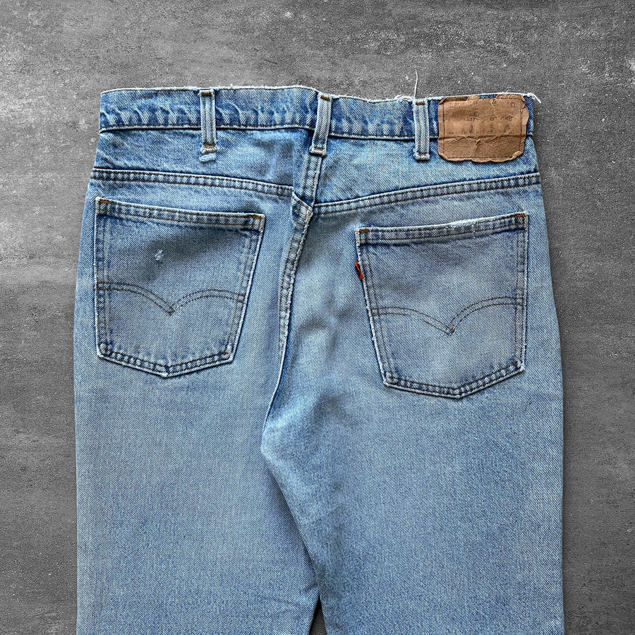 1980s Levi's 517 Orange Tab Jeans 32 x 28