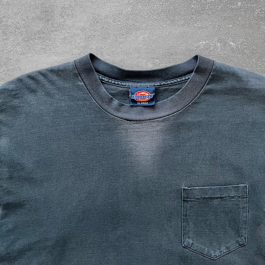 1990s Dickies Faded Black Long Sleeve