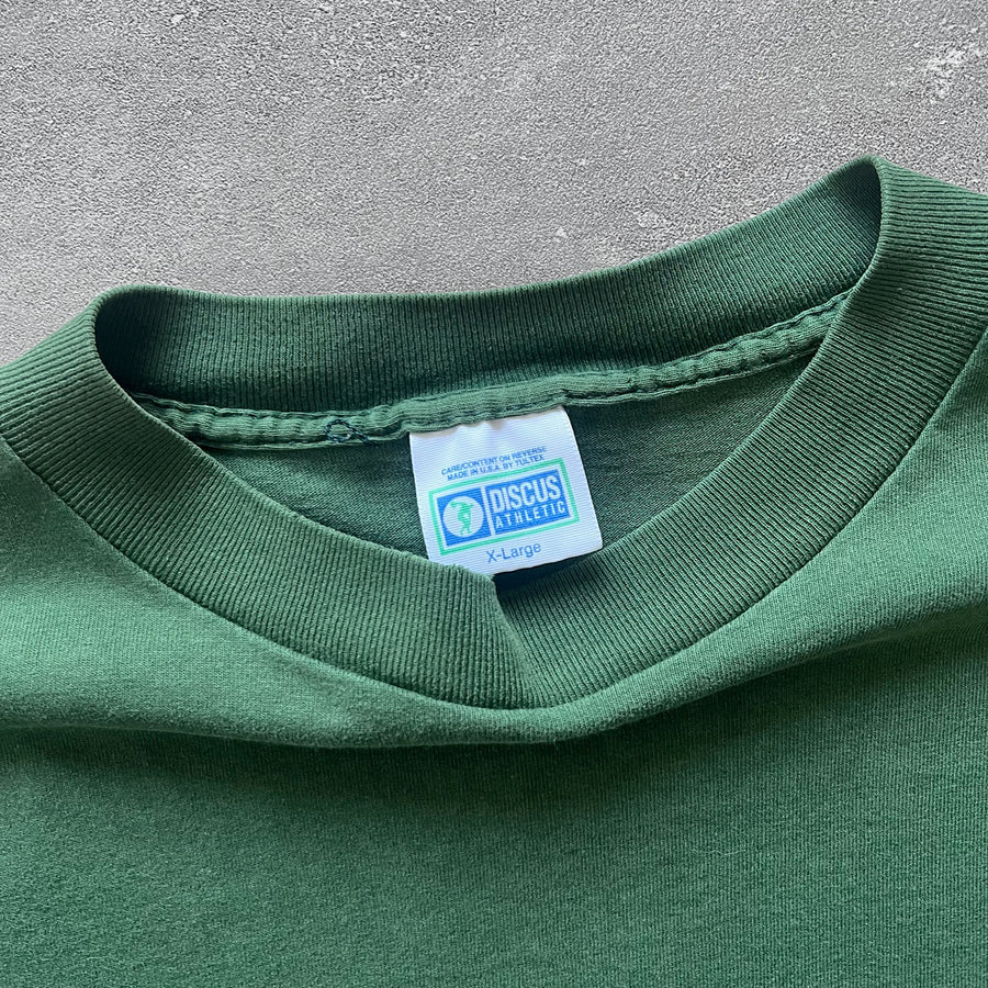 1990s Discus Green Long Sleeve