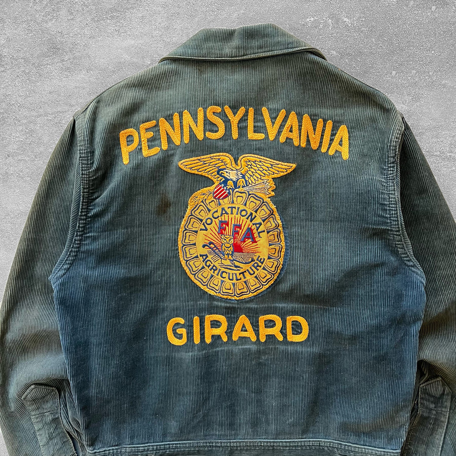 1955 Girard Pennsylvania FFA Jacket Sun Faded