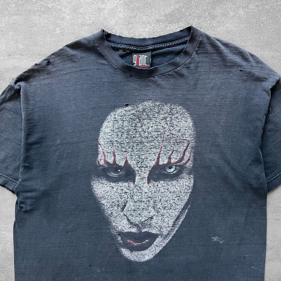2000 Giant Marilyn Manson Face Tee Sun Faded