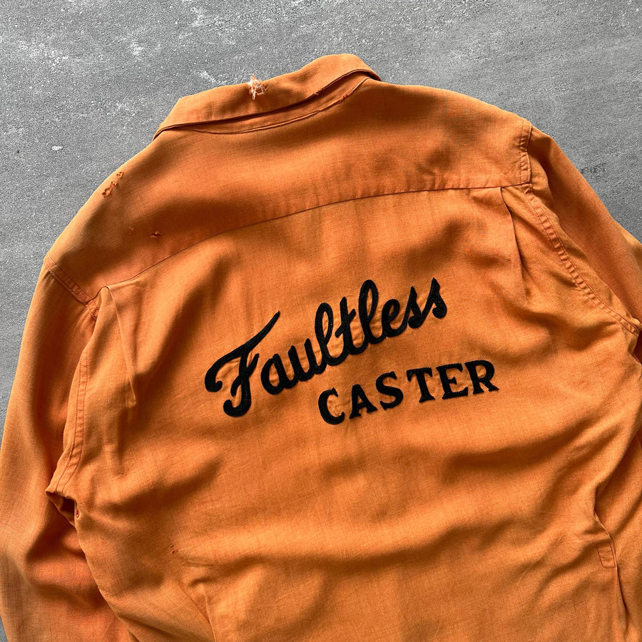 1940s Nat Nast 'Faultless Caster' Bowling Shirt