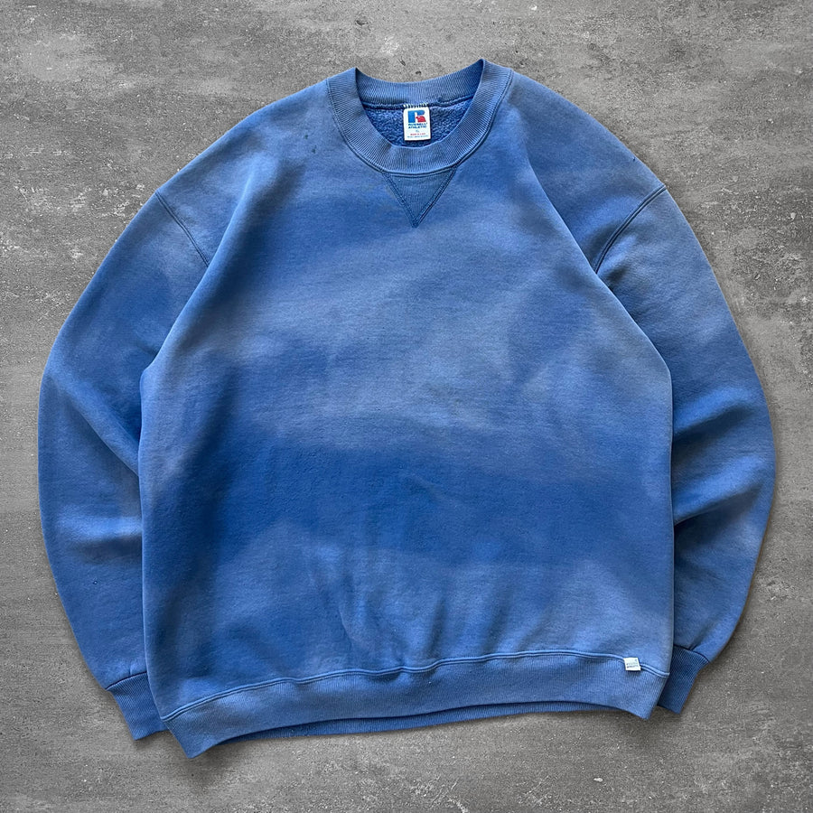 1980s Russell Crewneck Faded Blue