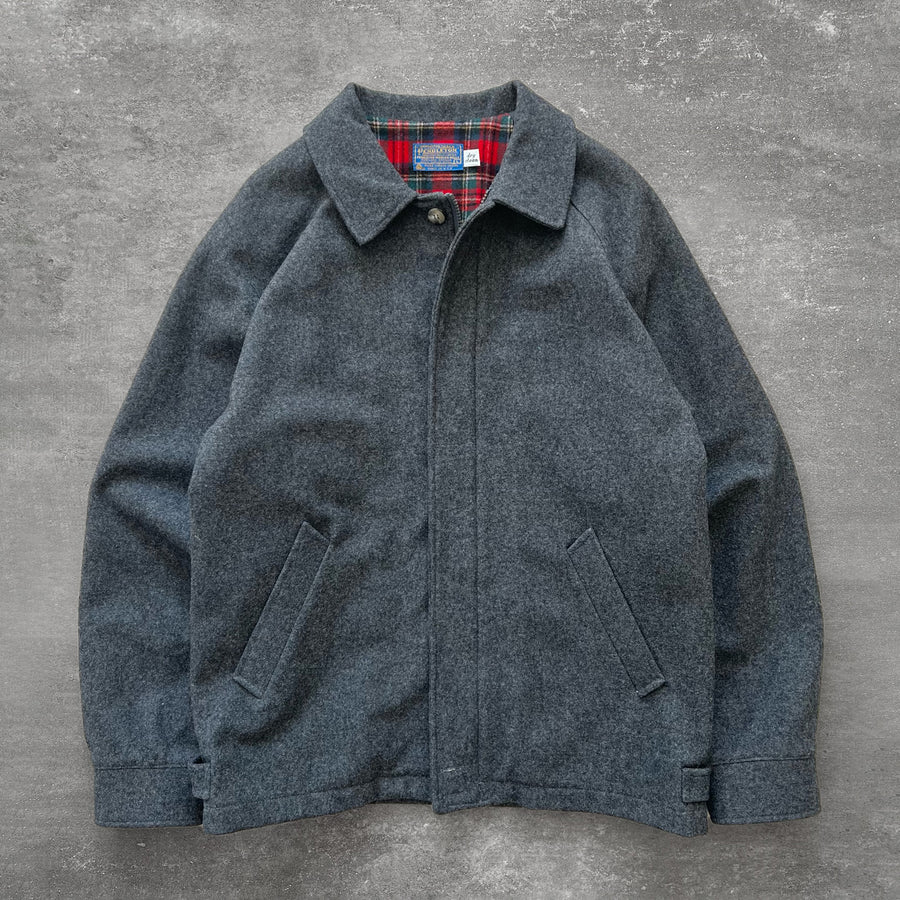 1980s Pendleton Coat Charcoal Gray