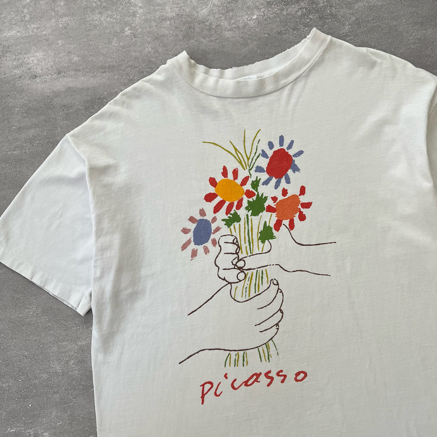 1980s Hanes Beefy Picasso 'Bouquet of Peace' Tee